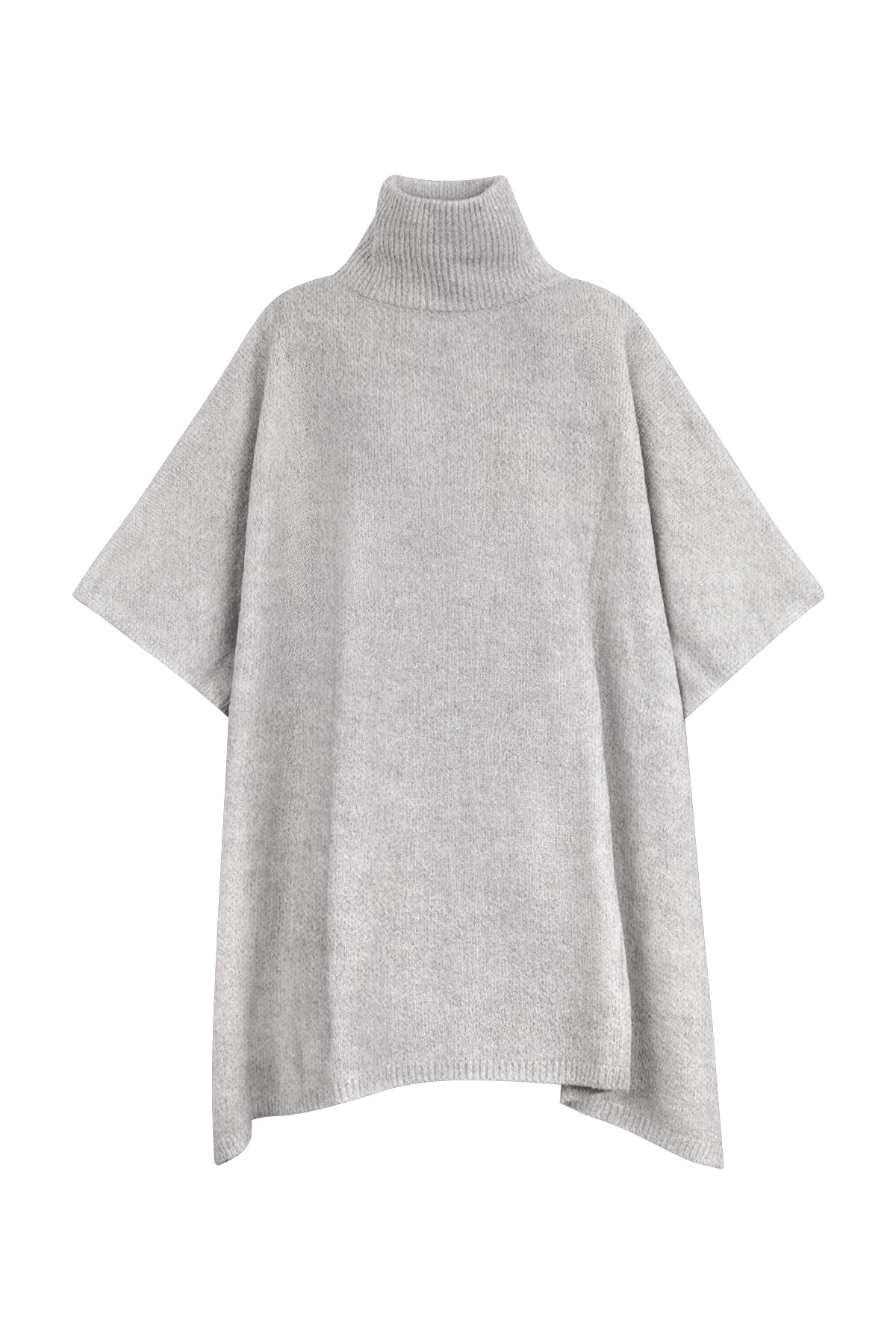 Poncho Basic colore Grigio, Collezione A/I 25
